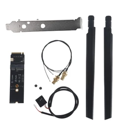 M.2 to NVME Wifi Card M.2 key M WiFi Converter Adapter for Solid State Drive Desktop Motherboard