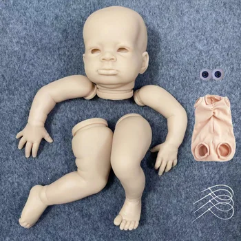 20 Inches Reborn Baby Doll Kits Lanny New Face Realistic DIY Unfinished Unpainted Vinyl Dolls Parts Reborn Baby Doll Mold 1