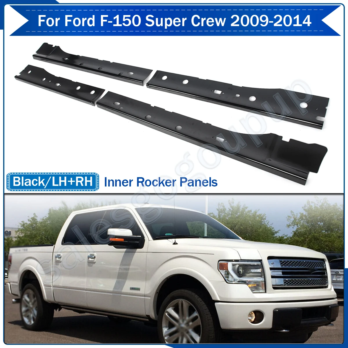 

Боковые бамперы для пикапа Ford F150 2009-2014, супер Экипировка, внутренние качающиеся панели, стальные левые и правые