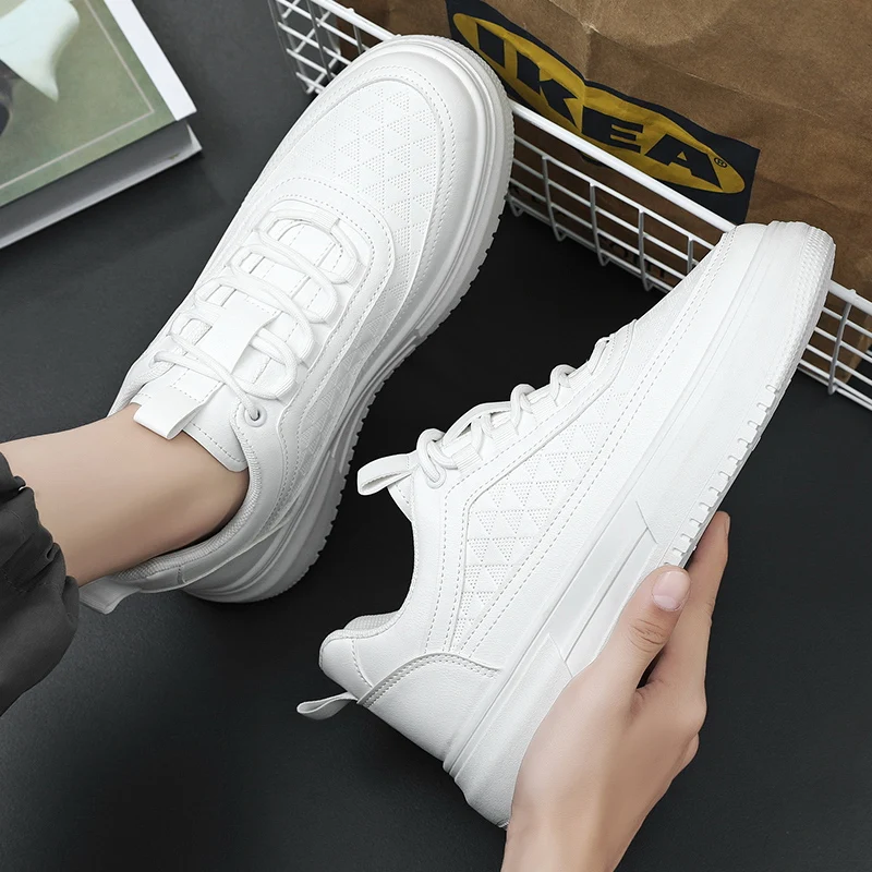 New Male Tennis Shoes Sneakers Men Comfortable Pu Gym Sport Shoes Outdoor Adult Breathable Footwear Running Brand Top