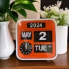 Fartech wall flip clock 32cm Large Auto Calendar Flip Clock Vintage Extra Large Luxury Wall Clock Retro Flip Clocks Wall Watches 2