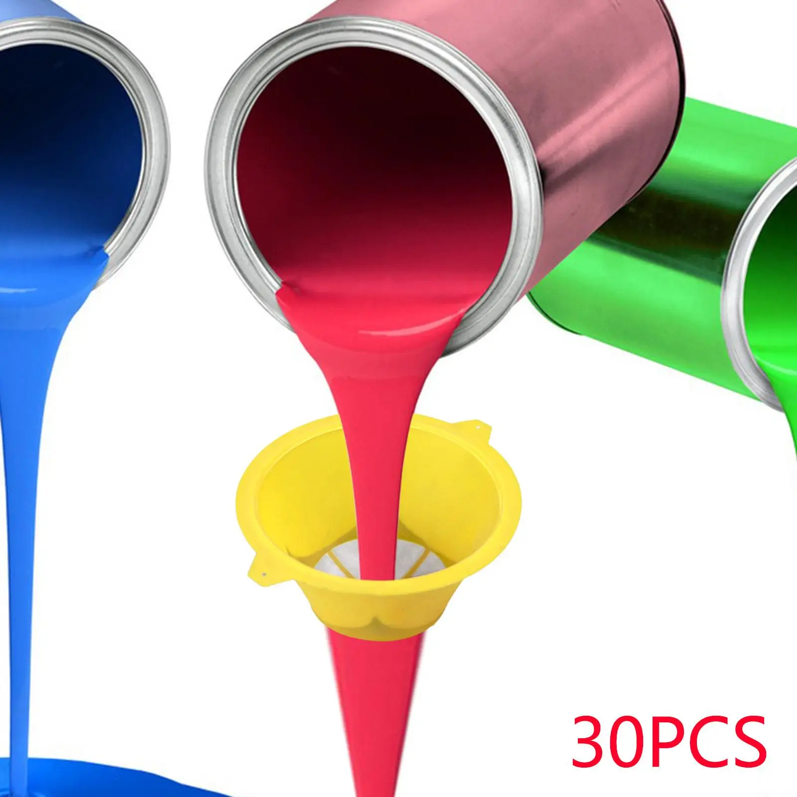 30x Paint Filter 100 Micron for Water based Oil Paints Food Residue Oil