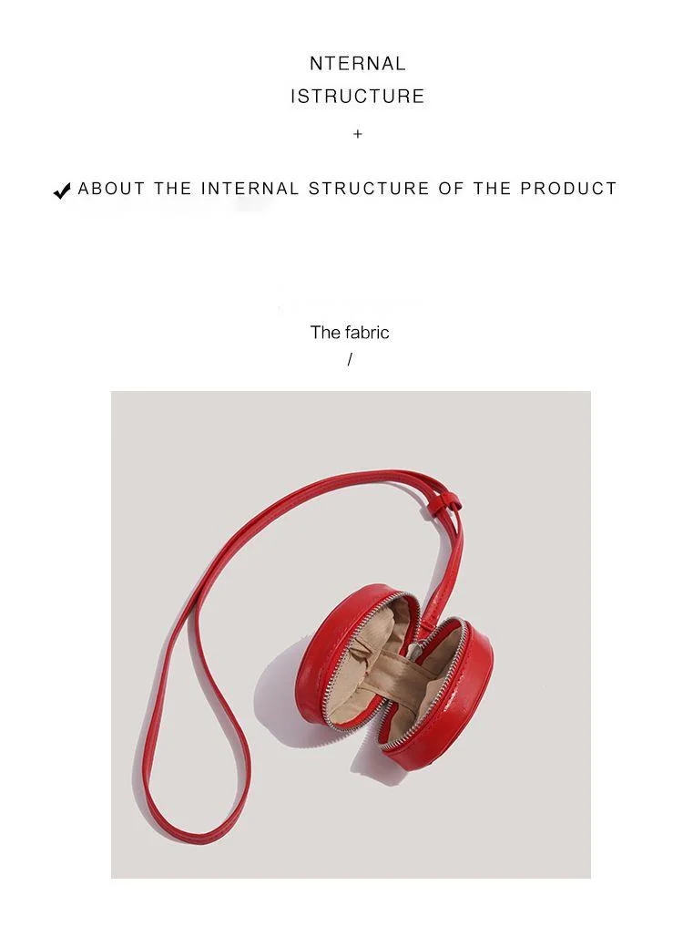 Geantă crossbody rotundă de lux CHARHP&KEJNT, tip cutie pentru bijuterii, nișă pentru ruj, geantă pentru chei versatilă_voghion.com