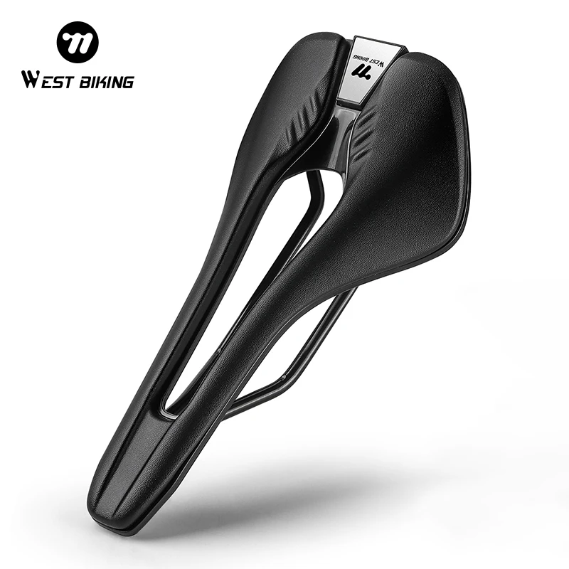 Ergonomic Lightweight Racing Bike Saddle - PU Leather Breathable Gravel Bicycle Seat