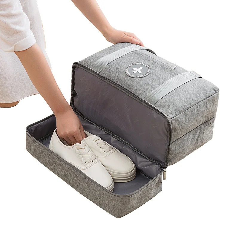New Cationic Fabric Waterproof Travel Bag Large Capacity Double Layer Storage Bag Portable Duffle Bags Packing Cube Weekend Bags