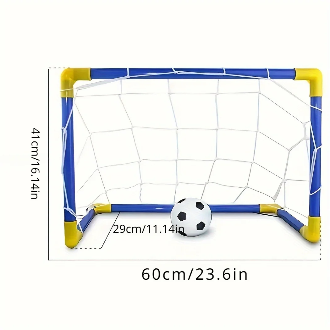 1Set Football Goal Sports Equipment, 23.6 Inch Plastic Detachable Football Goal, Portable Outdoor Football Toy