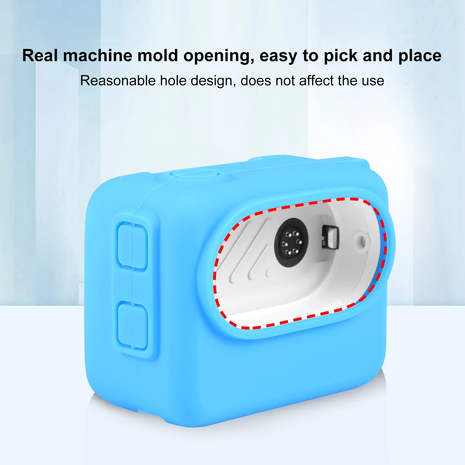 PULUZ For Insta360 GO 3 Camera Charging Case Silicone Case with Lens Cap & Strap