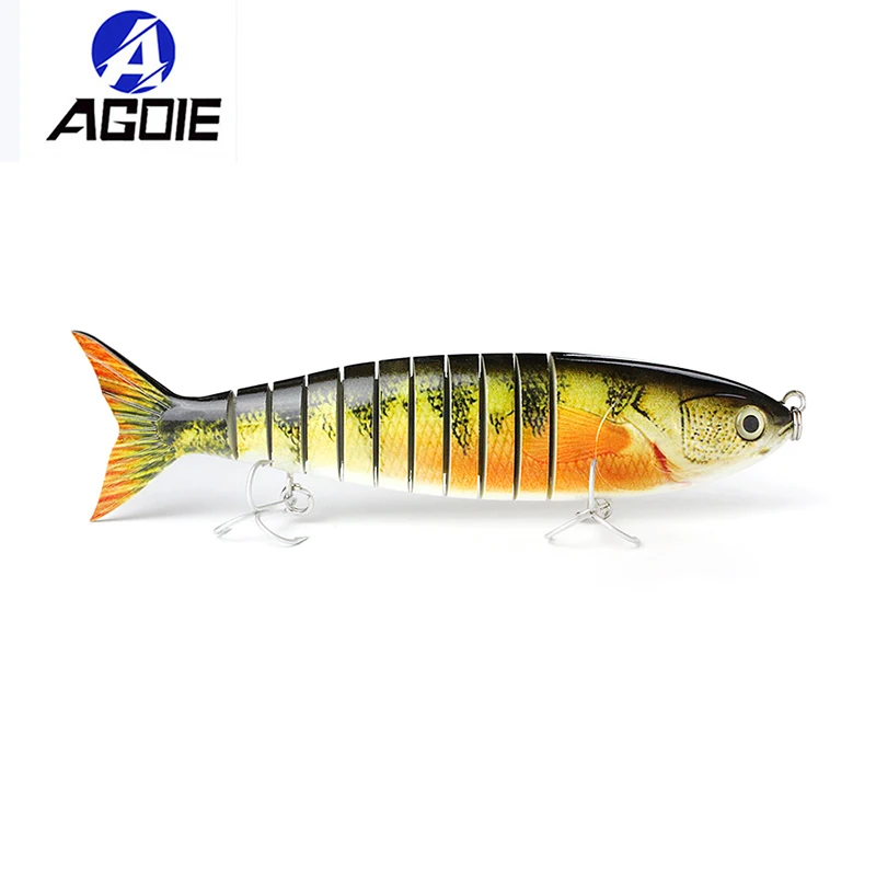 

Agoie 9.25" Professional Artificial Fishing Bait Lifelike Lures 2/0# Hook Vivid Performance Lure Swim Bait Fishing Crankbait