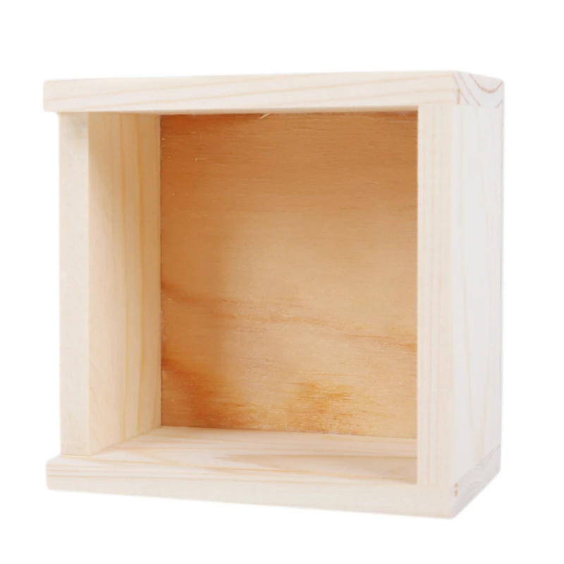 Handmade Jewelry Storage Box Wood Plain Candy Case Ring Organizer Crafts Case Color Handmade Soap Packaging Wooden Box 3