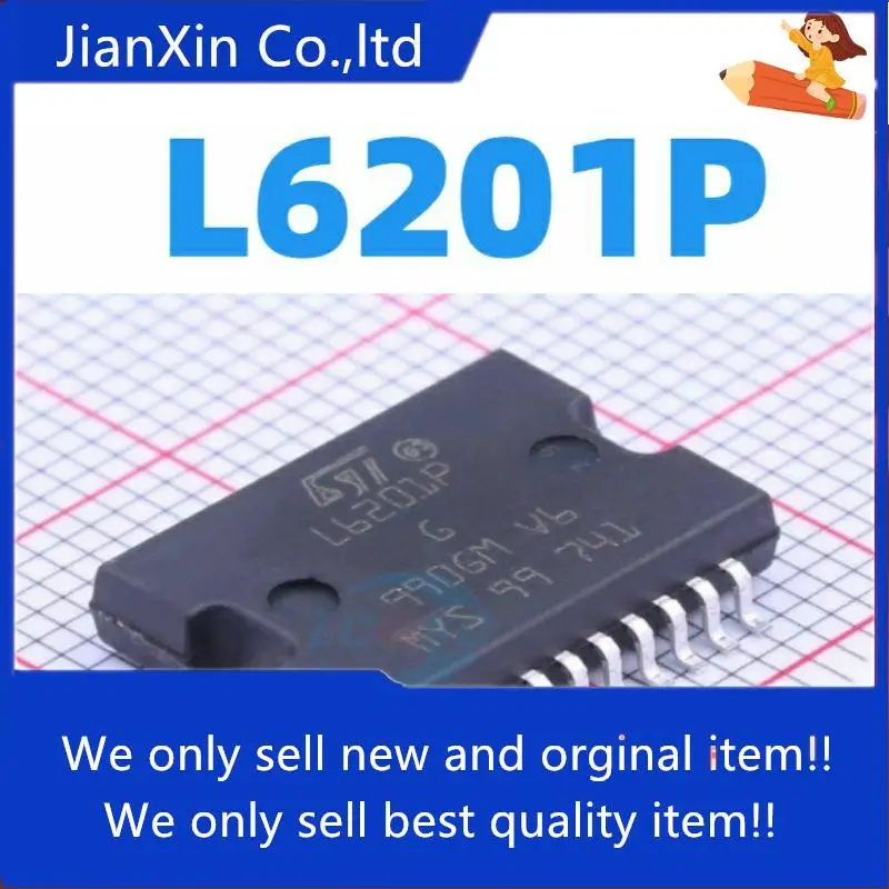 100% 오리지널 L6201PS 실크 스크린 L6201P 풀 브리지 드라이버, 5 개