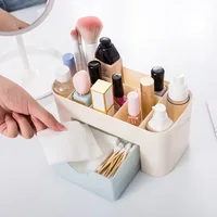 Acrylic Cosmetic Organizer Desktop - Lipstick Holder Vanity Table Storage Box, Drawer Design Jewelry Skincare Tray for Girls 2