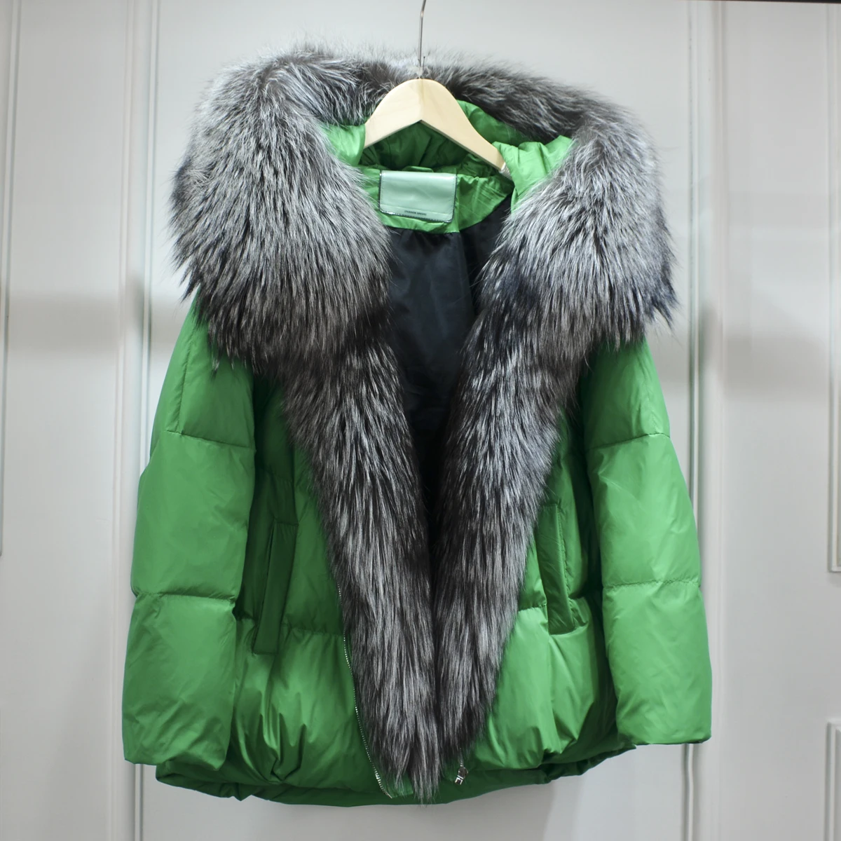 S327c9536bc0c45e298663a1021d93a33e New Winter Women Real Fox Fur Collar Thick Warm Puffer Coat Hooded Down Jacket Luxury Outwear Female Loose Parkas Mallzona