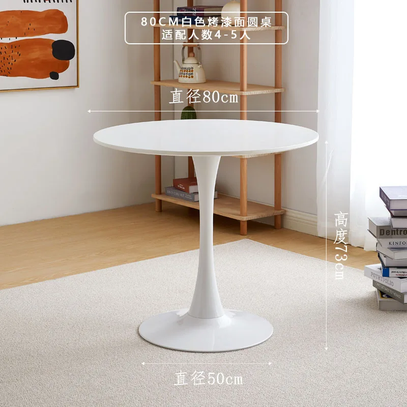 Living Room White Nordic Coffee Table Round Small Dining Tea Farmhouse Tables Basses Centre Stolik Kawowy Modern Furniture