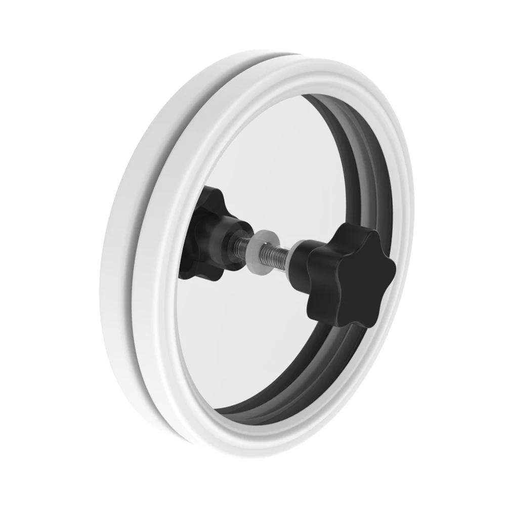 Description Picture 3 of item7-12 Inch EP LP Cleaning Vinyl Record Label Saver with Handle Sealed Waterproof Label Saver Record Clamp Disk Cleaning Protector