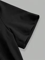 Solid Basic Short Sleeve Bodysuit for Women Summer Round Neck Bodycon Romper Bodysuit Blouse Streetwear - Image 5