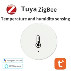 Tuya ZigBee 3.0 Temperature and Humidity Sensor Work with Alexa Google Home Smart Home Smart Life/Tuya App Smart Control