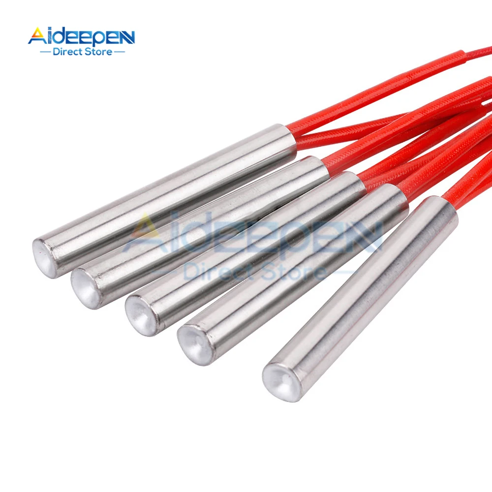 Cartridge Heaters Mold Heating Element Cylindrical Tubular Ignition Igniter Hot Rod 6mm/8mm/10mm Tube AC220V 100W 120W 150W 200W