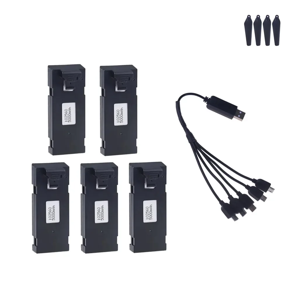 Lot 5000mAh Batterie LiPo RC 3.7V pour Drone Voiture