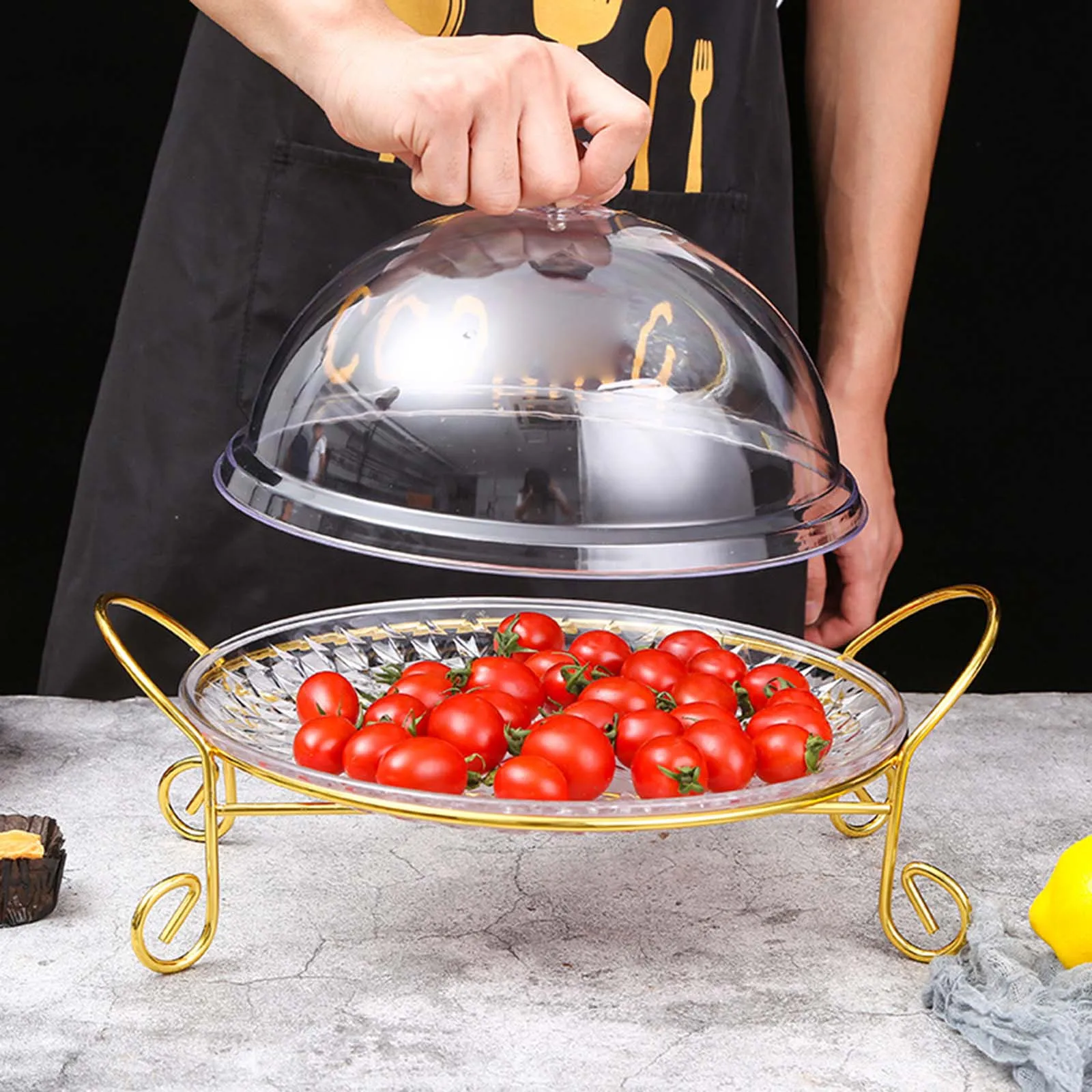 Fruit Plate Multipurpose Decorative Specialty Plates Kitchen Tray Cupcake Dessert Plates for et Counter Birthday Parties