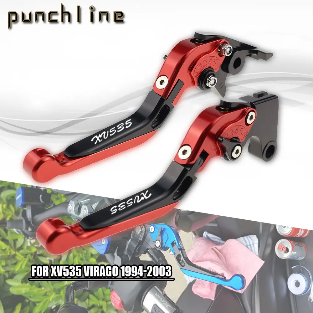 

Fit For XV535 VIRAGO 1994-2003 XV 535 Motorcycle CNC Accessories Folding Extendable Brake Clutch Levers Adjustable Handler Set