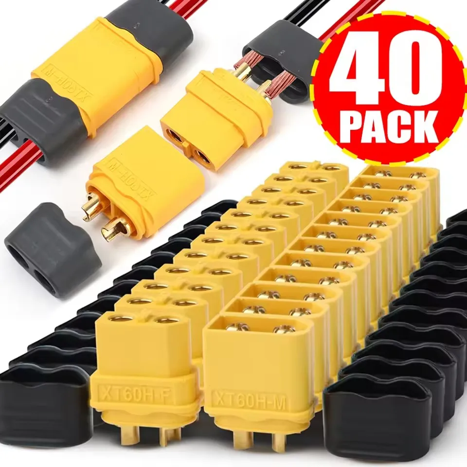Connecteurs XT60H Mâle Femelle Lot 1 à 20 Paires pour Modélisme