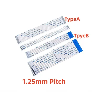 FFC FPC 플렉시블 플랫 케이블 점퍼, 1.25mm 피치, 4 5 6 7 8 9 10 12 14 15 16 20 24 26 30 40 50 60 핀, 같은 뒷면, 2 10 개
