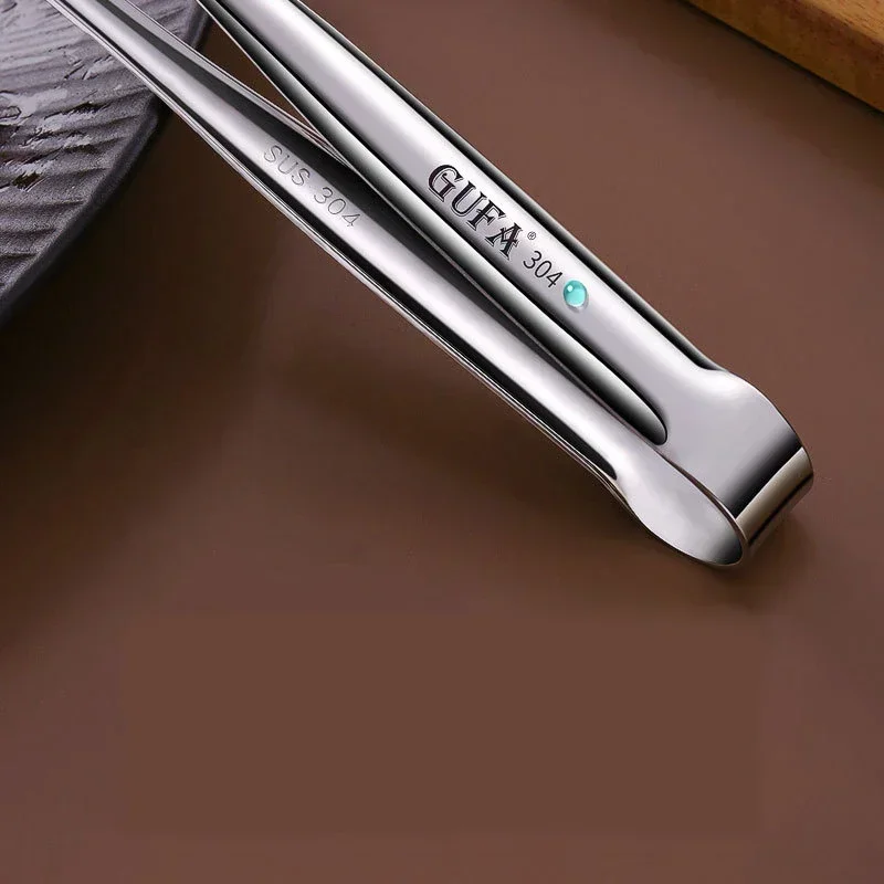 Food Tongs Barbecue Non-Slip Cooking Clip Stainless Steel Portable Picnic Tweezer Salad Steak Clamp Bread food tongs