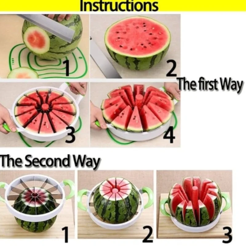 Watermelon cutter, fruit cantaloupe cutter, apple shell cutting tool, household small tool, accessory tool E9195