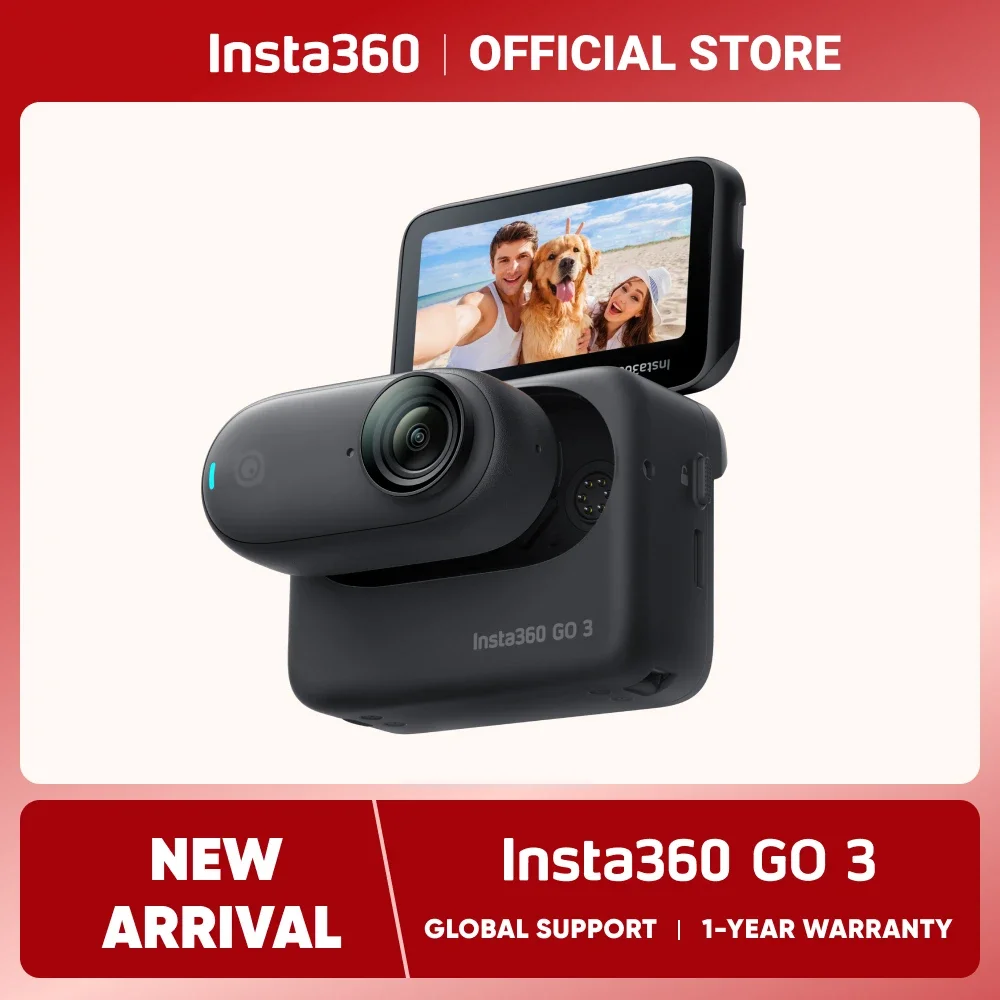 

Insta360 GO 3-влоговая камера и экшн-камера для создателей, Vloggers с откидным сенсорным экраном, маленькая, стандартная и портативная