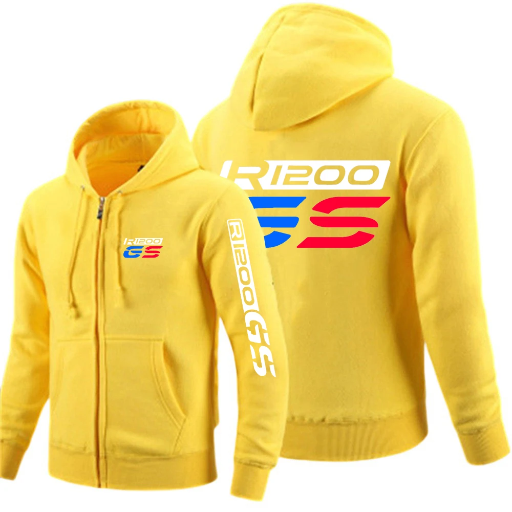 Mens Solid Color Zip Up Hoodies Sweatshirts Casual Coat