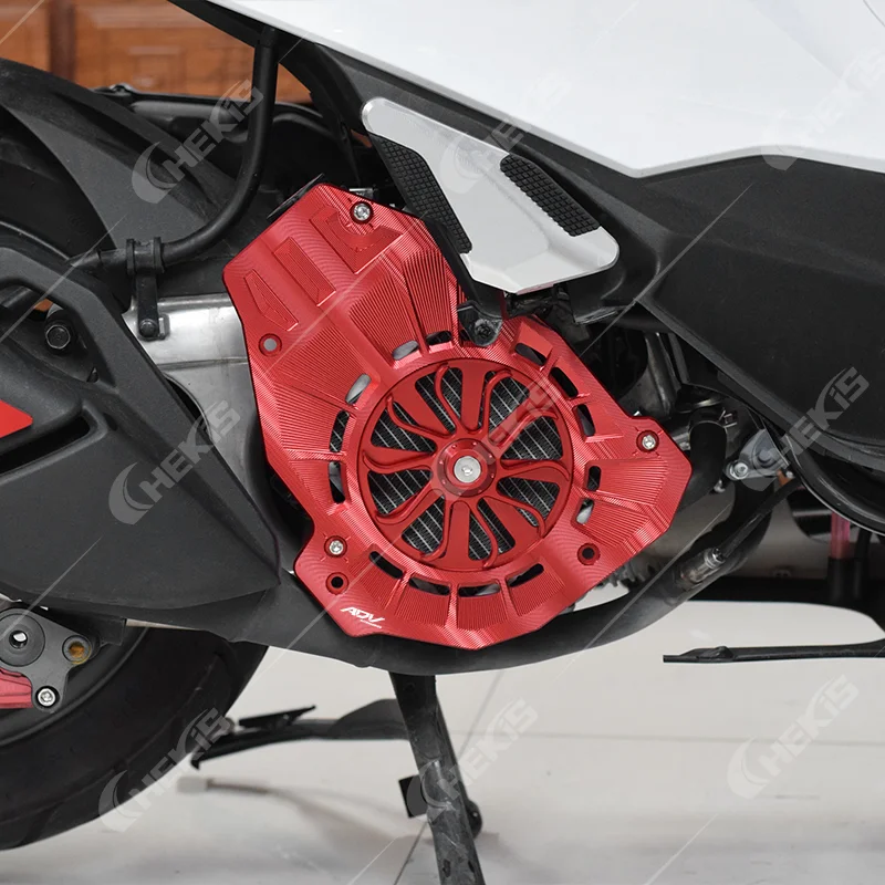 Chekis Water Tank Protective Cover Aluminum Alloy Water Tank Cooling Cover for Honda Adv150 Adv160 Modified Motorcycle Accessories