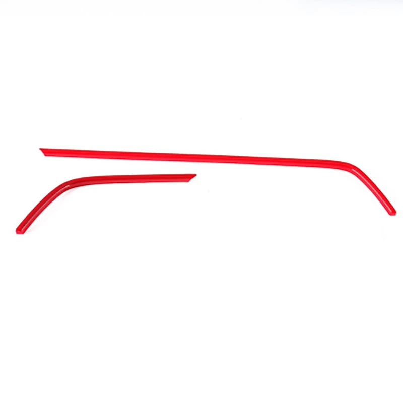 

Красная рамка для автомобильного воздуховыпускного отверстия из АБС-пластика, 2 шт., обшивка для Honda Civic 10, 2016, 2017, 2018, аксессуары для салона автомобиля