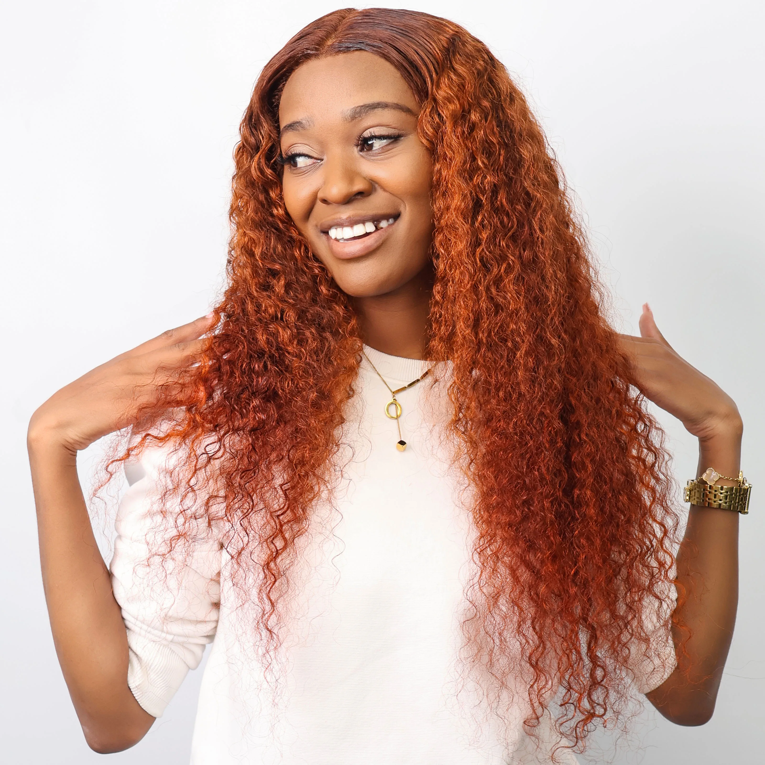 Ombre Orange Ginger Lace Front Wig 13x6 HD Water Wave Curly High Density 19 S327da15e977d481cbe0fc96f2ed09eed1 Ombre Orange Ginger Lace Front Wig 13x6 HD Water Wave Curly High Density