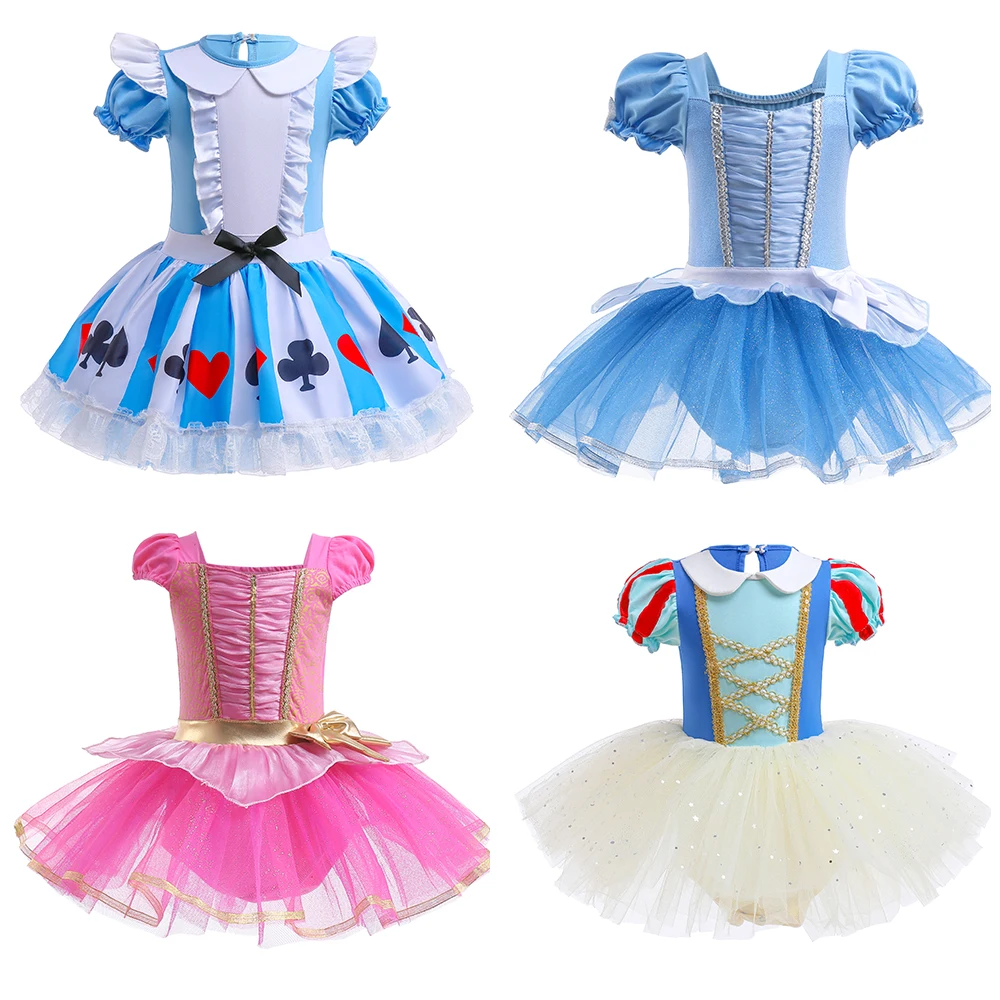 

Ruifglasb Kids Girls Ballet Tutus dress Princess Snow White Alice Cinderella Sleep beauty dresses Performance clothing