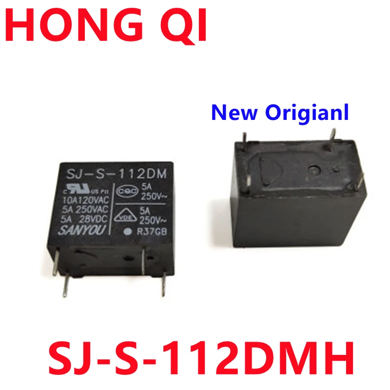

5 шт./партия реле SJ-S-112DMH 5V12V24V 10A 250V 4PIN