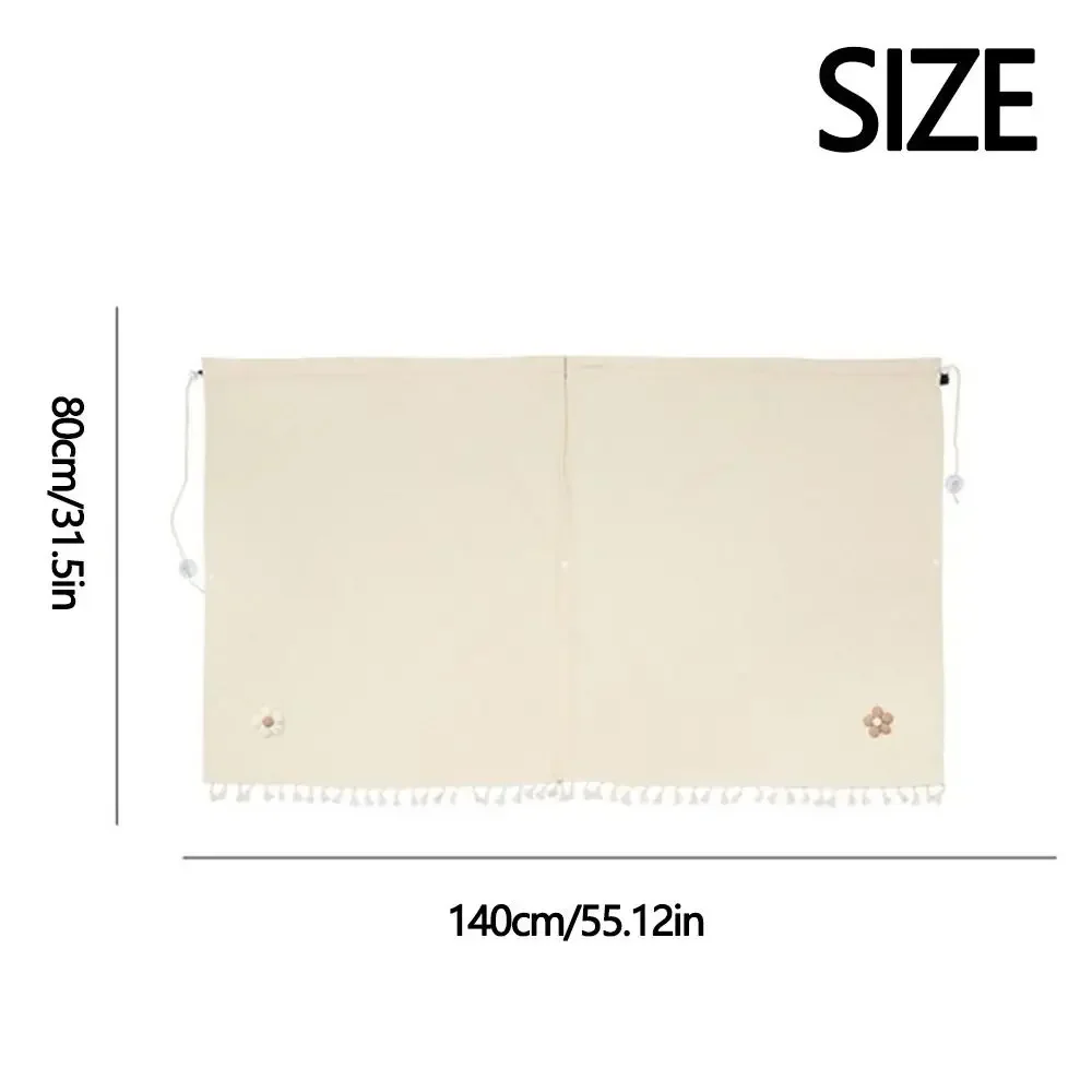 Cotton Cloth Car Divider Curtain - Light Blocking Retractable Privacy Partition for Car, Portable & Convenient Foldable Design