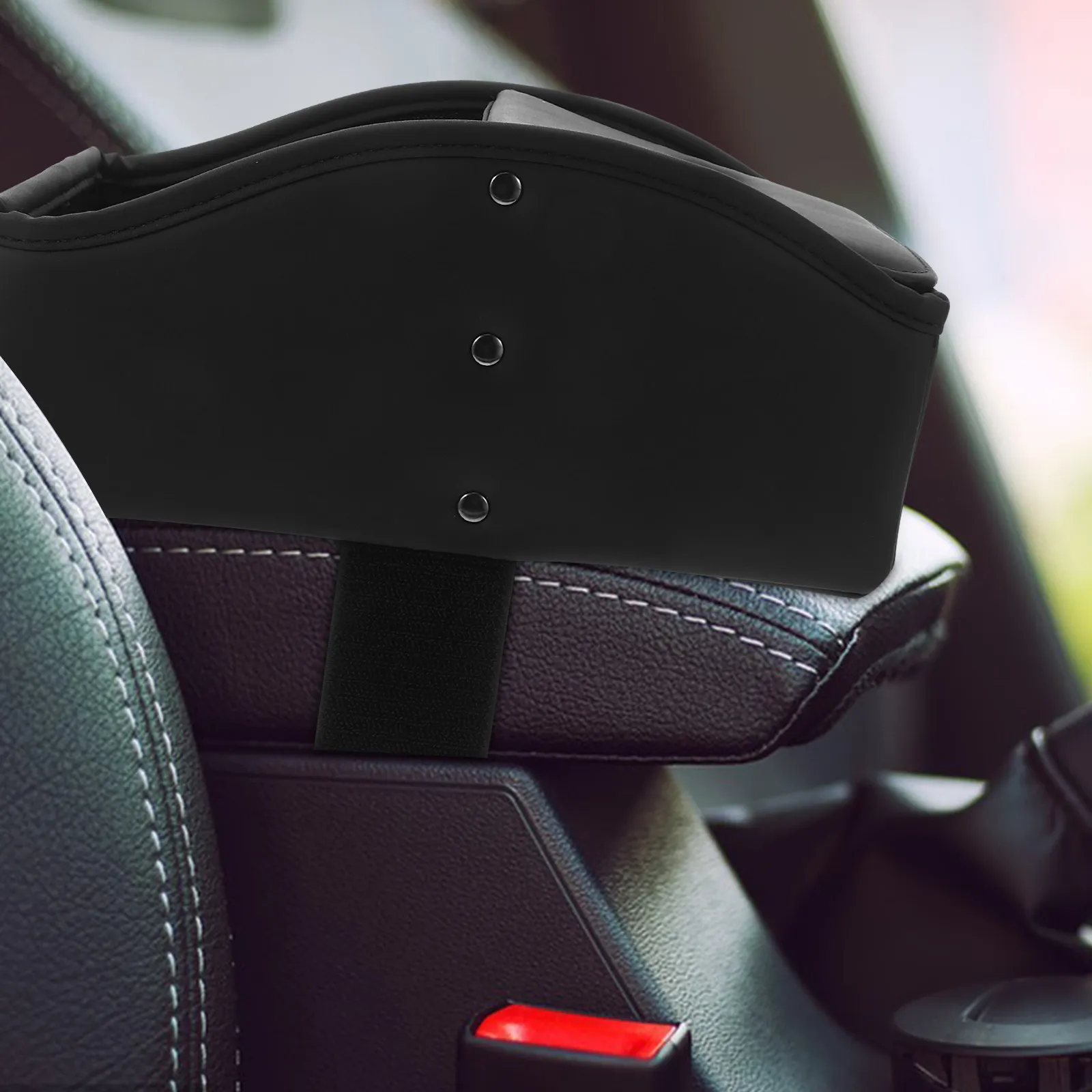 차량용 팔걸이 티슈 박스 홀더, 차량 장착형 냅킨 디스펜서, 견고하고 안전한 장착, 범용 사이즈 호환, 세련된 인테리어