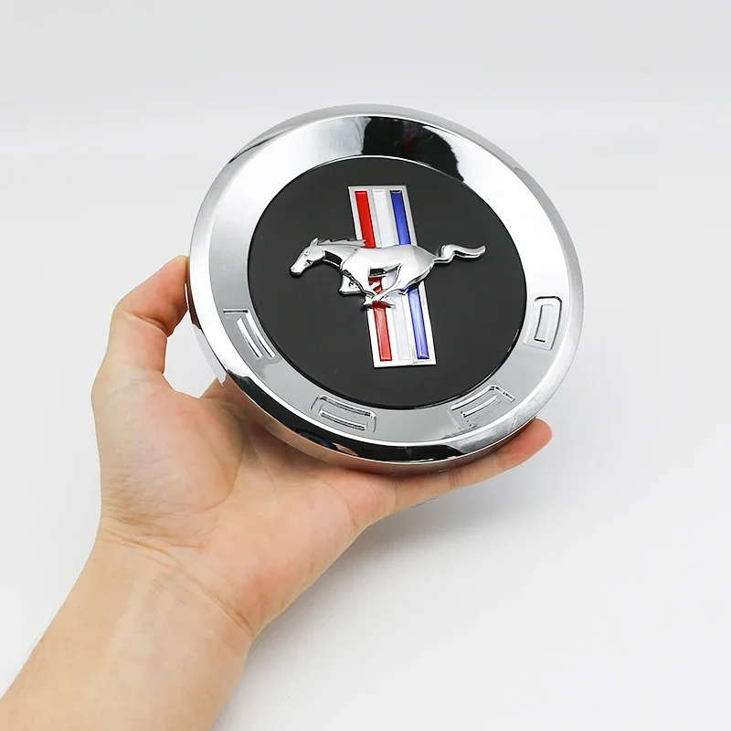 15CM 자동차 엠블럼 트렁크 원형 배지 스티커 GT 로고 (포드 머스탱 5.0 ROUSH SHELBY GT 500 코브라 라구나 테일 박스 코브라 모양)