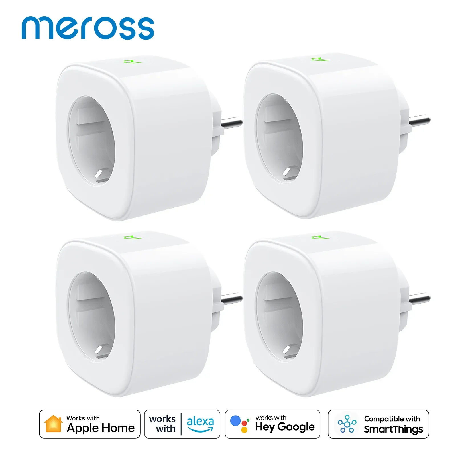 Meross Smart Plug Smart Power Strip Support Apple Homekit, Siri, Alexa &  Google Assistant, SmartThings
