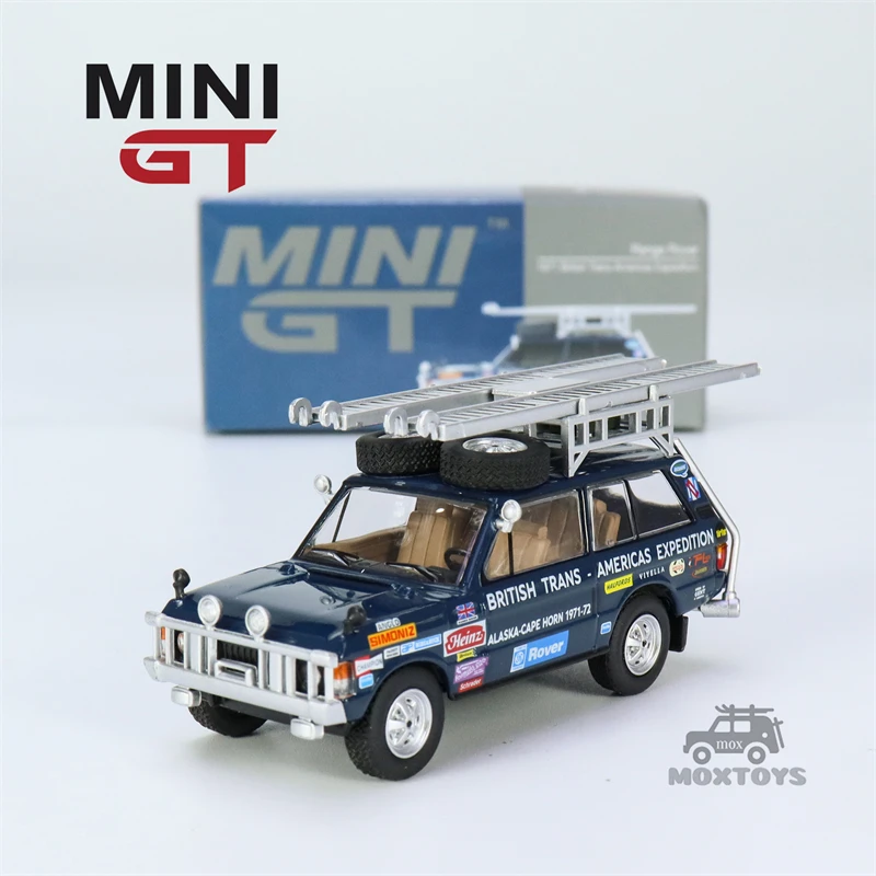 

MINI GT 1:64 Range Rover 1971 British Trans-Americas Expedition VXC-868K LHD Model Car