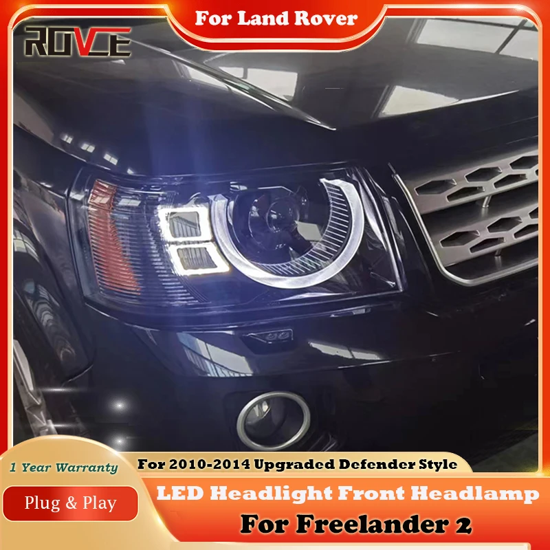 ROVCE LED Headlight Front Headlamp For Land Rover Freelander 2 2010