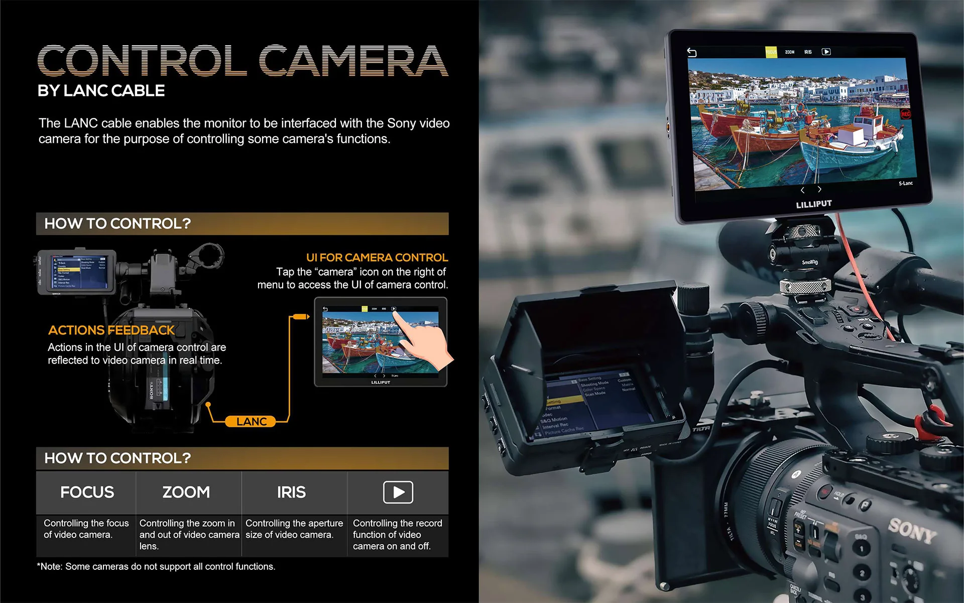 HT10S 10.1 inch 1920×1200 1500nits 3G-SDI Touch Camera Control Monitor for outdo