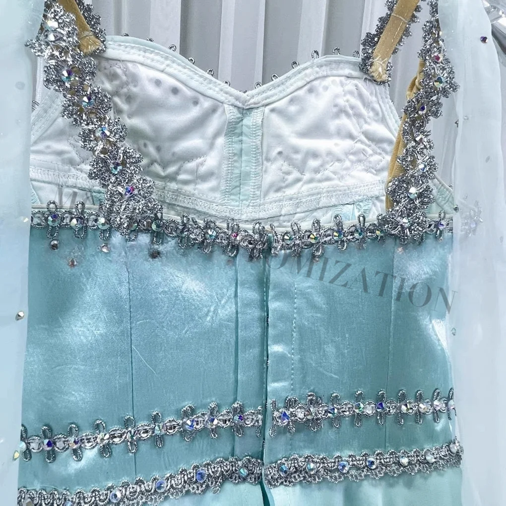 Hochwertiger, neuer, maßgeschneiderter Cupid-Talisman-Ballett-Wettbewerbs-Chiffonrock für Damen, Erwachsene und Kinder – Detail 7