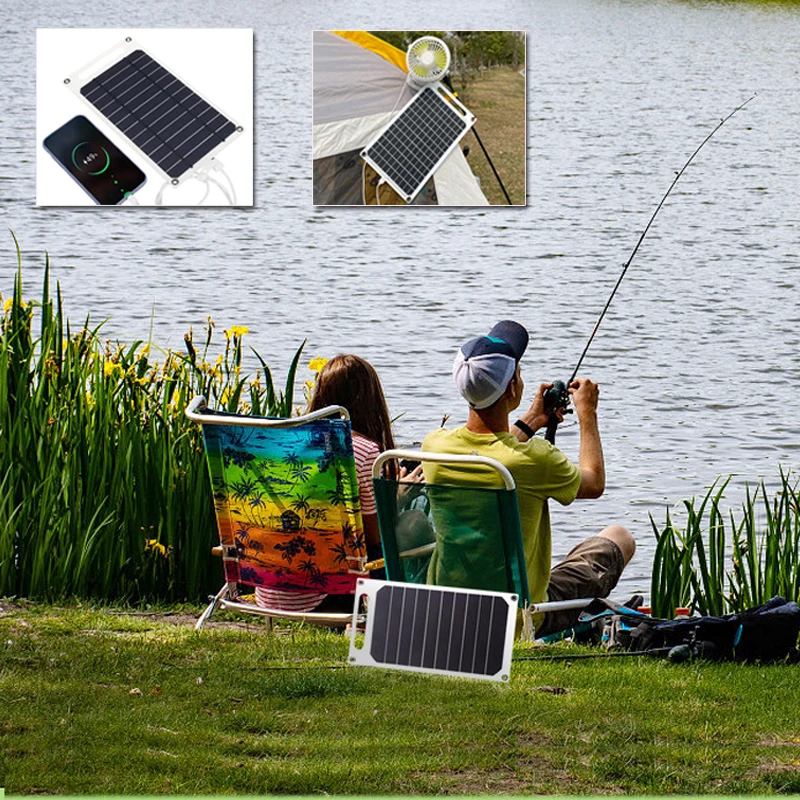 10W Portable Solar Panel-5V Lightweight Mini USB Solar Charger for Phones,Power Banks,Outdoor,Camping,Hiking,Backpacking images - 6