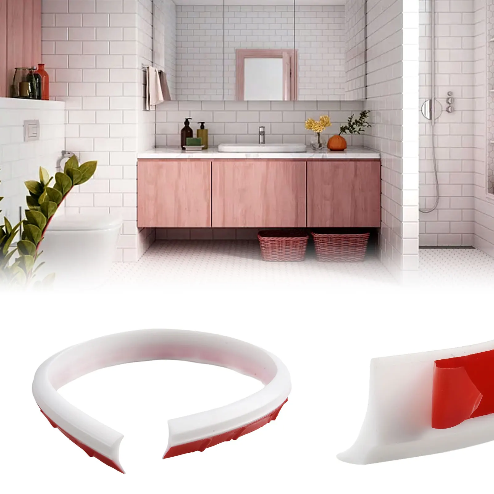

Silicone Water Stopper Strip Bendable Kitchen Bendable Silicone Waterstop Strip Kitchen Countertop Retaining Shower Barrier