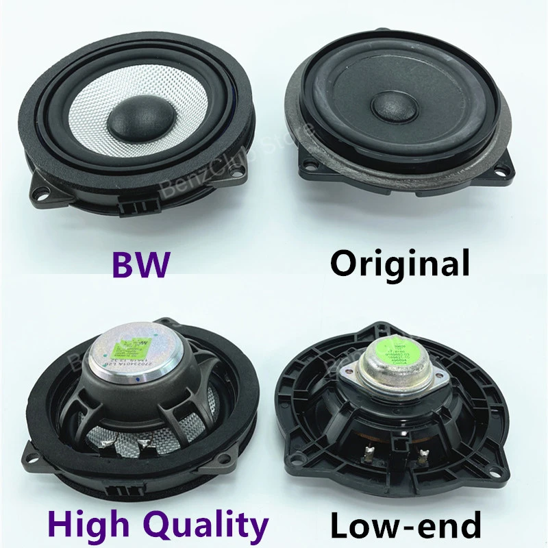 BMW G20 G30 G01 F30 F20 F48 F34 F23 3 시리즈 3GT X1 X2 차량용 4.5인치 도어 미드레인지 스피커 오디오 라우드스피커