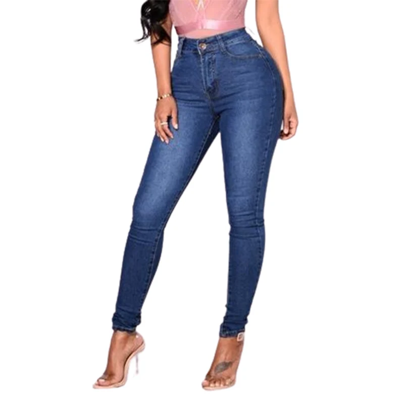 Women's Tight Stretch Pencil Jeans Fashion Casual Streetwear High Waist Slim Fit Denim Pants Ladies Buttock Lift Skinny Trousers women jeans 2023 summer fashion hollow out cross strap bandage denim pencil pants ladies mid waist sexy lace up hole tight jeans