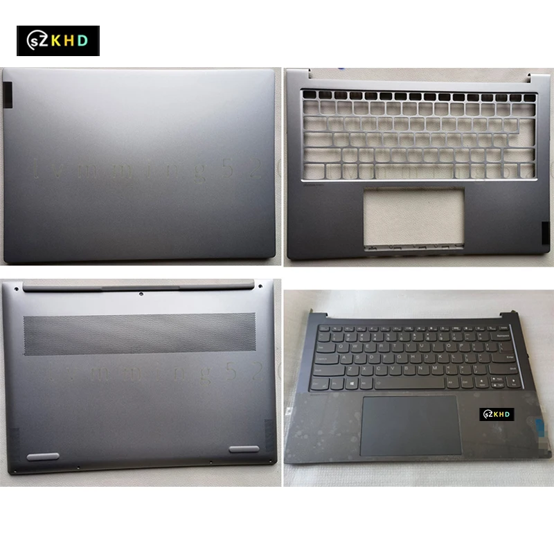 

New For Lenovo Xiaoxin Pro 14ITL Yoga 14S ITL 2021 LCD Back Cover Palmrest Upper Case Keyboard Bezel Top Cover Bottom Shell