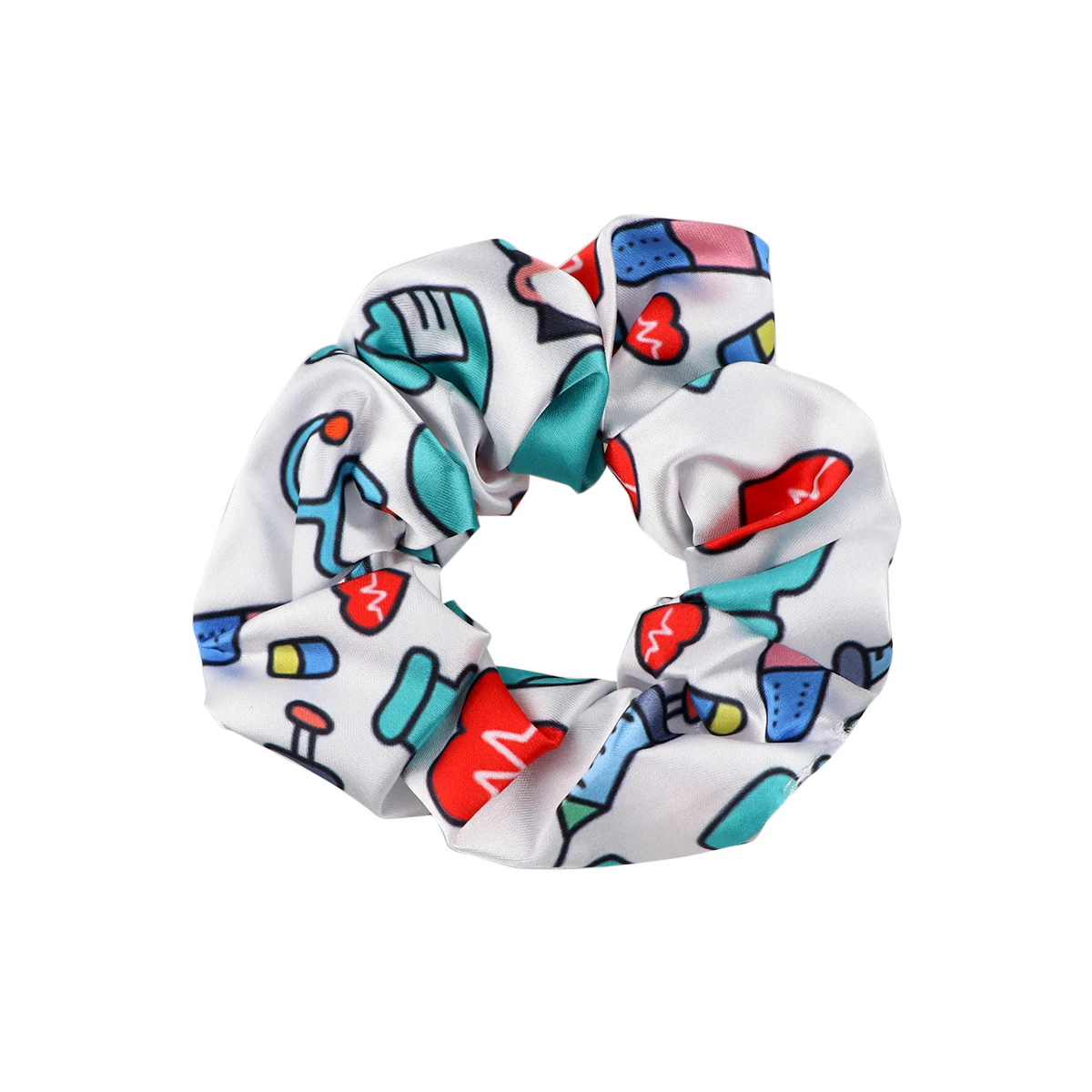 Doctor Nurse Hair Scrunchies Women Hair Ties Decorations Hair Rope Rubber Bands Headwear Hair Ring Fashion Accessories Gifts