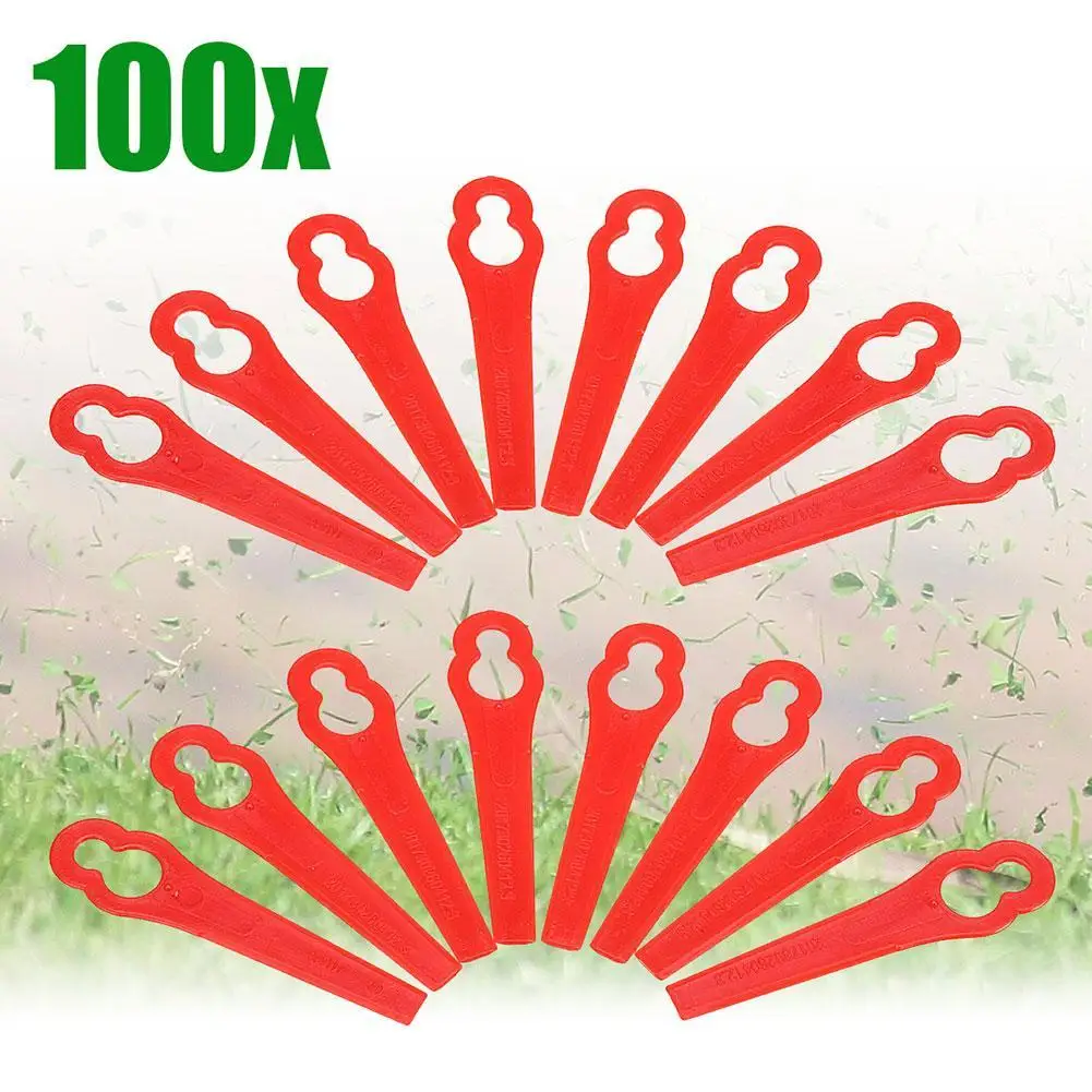 Replacement Trimmer Einhell Plastic Garden Lawn Mower Grass Gardening Tool 100 Pieces grass trimmer
